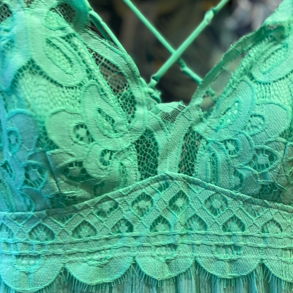 Turquoise summer dress - Picture 4 of 8